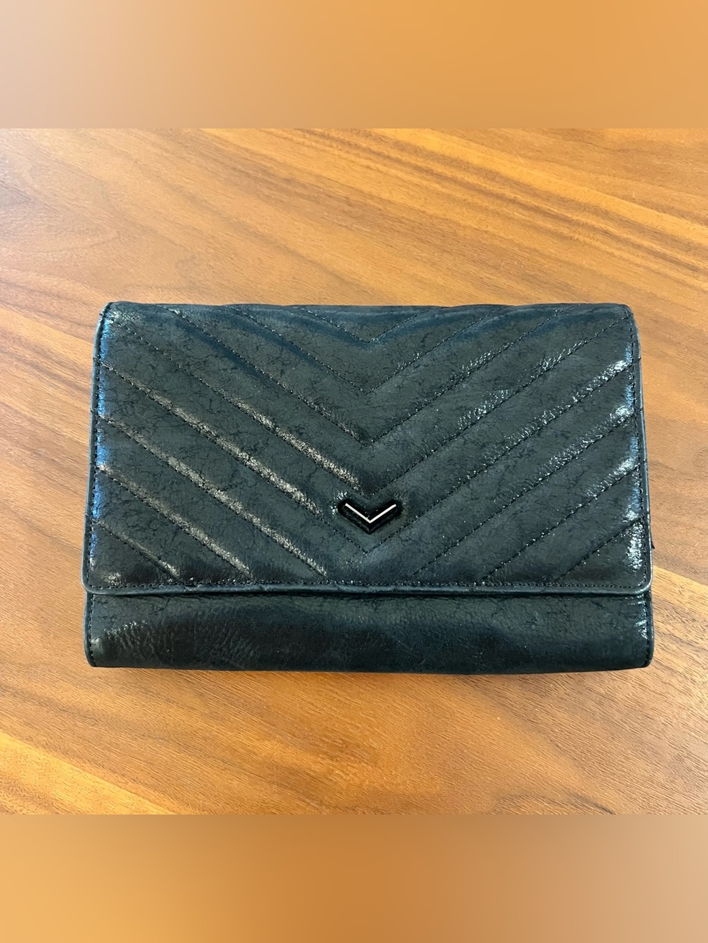 Botkier Soho Quilted Black Leather Crossbody Bag/Clutch